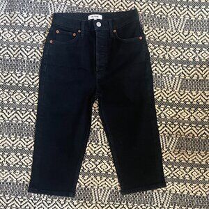 Womens Re/Done Capri Pedal Pusher – Noir – Size 26 – NWOT